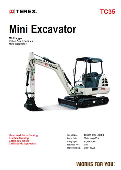 terex mini excavator undercarriage parts|terex catalogue.